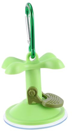 TOPBATHY Haustier Fixiergerät mit Saugnapf und Karabiner Kratzfestes Kunststoff Design für Katzen und Hunde zum Baden der Badewanne Zufällige Farbe