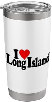 I Love Heart Long Island Stainless Steel Insulated Tumbler