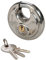 Silverline 292707 Edelstahl-Rundschloss 70 mm, Silber