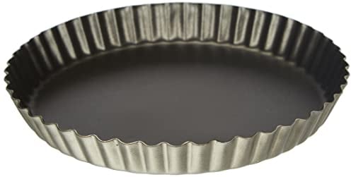 Lacor 68723 Moule à Tarte Aluminium Antiadhésiférent 24 cm, Noir