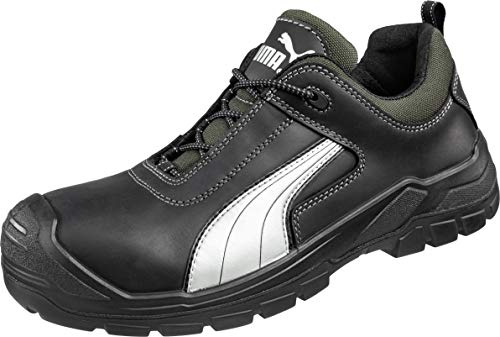 Puma Safety Shoes Cascades Low S3 HRO SRC, Puma 640720-202 Unisex-Erwachsene Sicherheitsschuhe, Schwarz (schwarz/weiß 202), EU 42