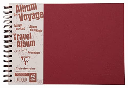 Clairefontaine 781062C Reisealbum Age Bag A4 quer 40 Blatt liniert Rot