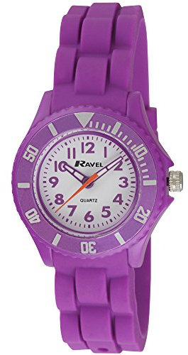 Ravel Kinder Analog Quarz Uhr mit Silikon Armband R1802.7