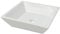 vidaXL Lavandino Quadrato in Ceramica Bianca 41,5x41,5x12 cm Lavabo Lavello
