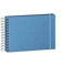 Semikolon 357550 Spiral Album Mini Mucho - 25x16 cm - Fotoalbum, 90 Seiten schwarz, Spiral-Fotobuch, azzurro hell-blau
