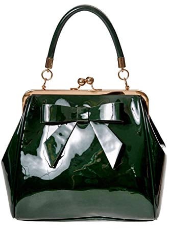 Dancing Days American Vintage Rockabilly Retro 50er Jahre Top Griff Tasche Handtasche, Grün (Grün), Einheitsgröße