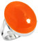 Jeweloporium 925 Sterling Silber Ringe für Damen Orange Echt Karneol Edelstein Handgefertigt Silber Ringe Größe 57(18.1) Jubiläum - Geschenk Mode Schmuck