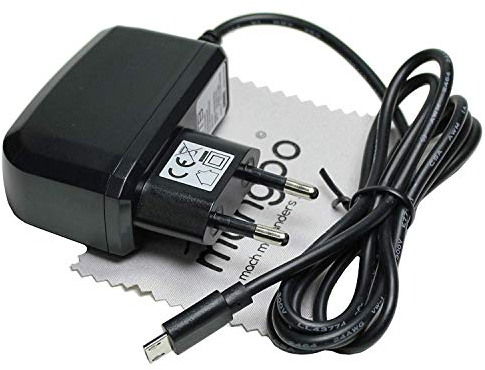 Chargeur Compatible avec Cubot Rainbow, Echo, H3, J3, King Kong, Magic, Max, Nova, R9, R11, X18 - Chargeur Secteur 1 A OTB avec Chiffon de Nettoyage d'écran Mungoo