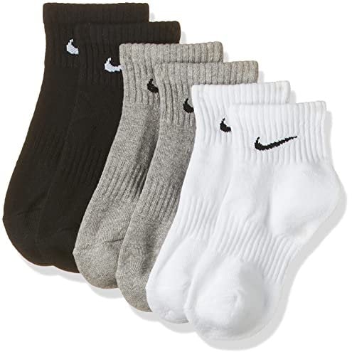 Nike 12 Paar Herren Damen Kurze Socke Knöchelhoch Weiß Schwarz Sparset SX7667 Sportsocken Größe 34 36 38 40 42 44 46 48 50, Größe:46-50, Sockenfarbe:12 Paar weiss