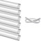 inShareplus 3.3ft/1M, 6 Pack Bendable LED Aluminum Channel System, U Shape, Silver Color, with Milk White Cover, End Caps and Mounting Clips, Aluminum Profile for LED Strip Light Installation