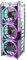 GeeekPi Raspberry Pi Cluster Gehäuse, Raspberry Pi Rack Gehäuse Stapelbares Gehäuse mit Lüfter 120 mm RGB LED 5V für Raspberry Pi 4B / 3B + / 3B / 2B / B + und Jetson Nano (12-Lagen)