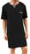 Enjoyoself Haut de Pyjama en Coton Doux et Respirant pour Homme, Longueur Genou, Chemises de Nuit à Manches Courtes, vêtements de Nuit, Type3-noir, XXL