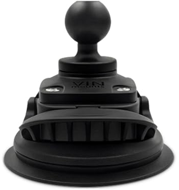 Strg Suction Cup Mount with 1'' Ball, Ball Mount with Suction Cup Base Compatible with RAM Mount and All 1 Inch/B Size/ 25mm Ball Double Socket Arms