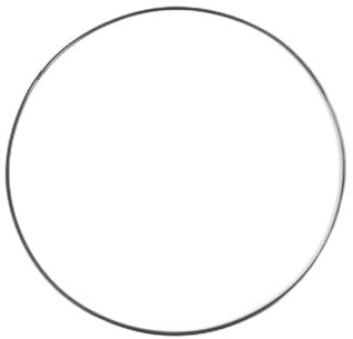 CB Home & Style Dekoring zum Aufhängen schwarz aus Metall Metallring ca. 3,5 mm stark Drahtring (30 cm)