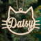 Ornamento di Natale personalizzato per gatti Personalizzato il nome del tuo gatto Ornamento di Natale per un amante dei gatti Decorazioni per l'albero di Natale