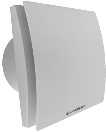 Brookvent Airstream XE+ 150 Bathroom Extractor Fan – 150mm/6 | 70 l/s Airflow | Low Energy 24W | IPX4 Rated | Quiet Operation | Wall & Ceiling Mount | 2-Year Warranty (150mm, Standard)