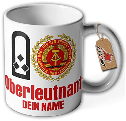 Tasse Oberleutnant NVA DDR Nationalen Volksarmee LSK Luftverteidigung#39231
