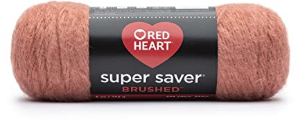 Red Heart Super Saver Brushed Yarn-Clay