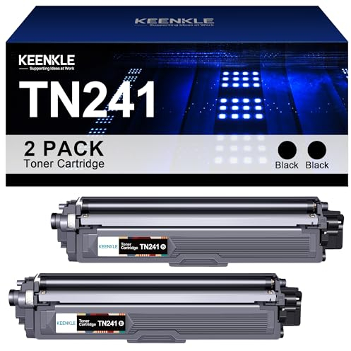 KEENKLE TN241BK TN242BK Kompatibel für Brother TN-241 TN-242 TN245 TN246 für Toner Brother MFC 9332CDW DCP 9022CDW MFC 9142 CDN HL-3142CW HL-3152CDW MFC-9342CDW (2 Schwarz)
