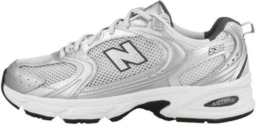 New Balance 530, Scarpe Donna, Grigio, 39.5 EU Larga