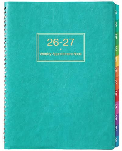 Weekly Appointment Book 2026-2027, Jul. 2026 - Jun. 2027, 8.5 x 11