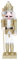 Nutcracker Soldier Christmas Nutcracker Figures Crafts Decor Funny Soldier Puppet Crafts for Christmas Party Decorations Wooden Figure Xmas Tree Ornament (Gold)