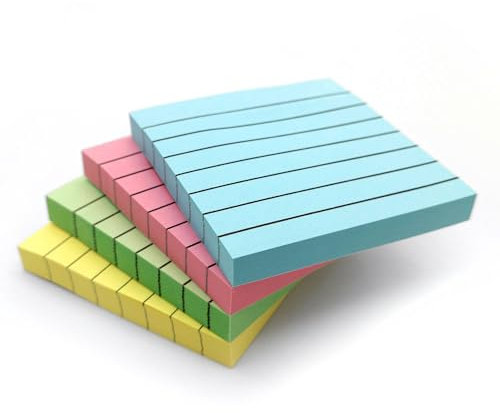 Haftnotizen liniert | Post it Haftnotizen Pastellfarben | Starke klebrige Notizblöcke | To-Do-Liste Blöcke | Notizblöcke für Zuhause Büro und Schule | Memo-Blöcke | Packung mit 4 | 100 Blatt pro Block