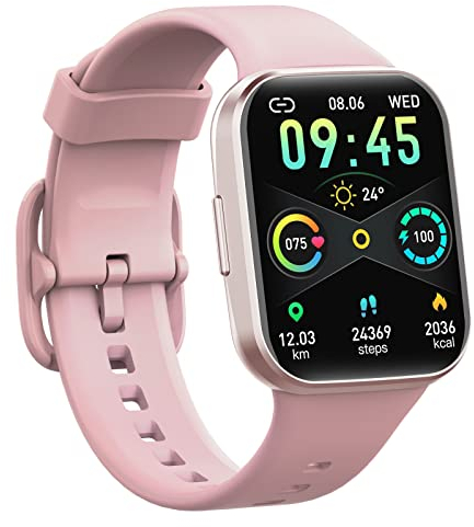 Reloj Inteligente Hombre Mujer, 2024 Nueva Smartwatch con Pulsómetro, 1.69 Smartwatch Hombre con Monitor de Sueño, Podómetro, 25 Modos Deportes, Impermeable IP68 Pulsera Actividad para Android iOS