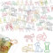BDSHUNBF 100 Stück Büroklammern,Paper Clips, Büroklammern Motiv Cartoon Bunte Tier Design Büroklammern,Colourful Animal Design Paper Clips,Bunt Aktenklammern Set,Büroklammern Bunt Cartoon Bookmarks