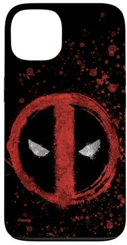 iPhone 13 Marvel Deadpool Wade Wilson Icon Paint Splatter Case