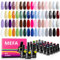 MEFA Smalto Semipermanente Unghie, 35PCS Kit Semipermanente Unghie con Base Coat e Glossy & Matt Top Coat, Smalto per Unghie in Gel UV LED Professionali Kit