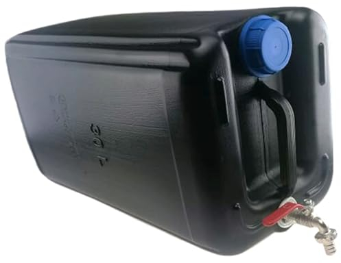 Anwicar Bidon d'eau avec Robinet - Réservoir d'eau Camping 30l - Camping Jerricane d'eau - Réservoir d'eau Fraîche - Noir