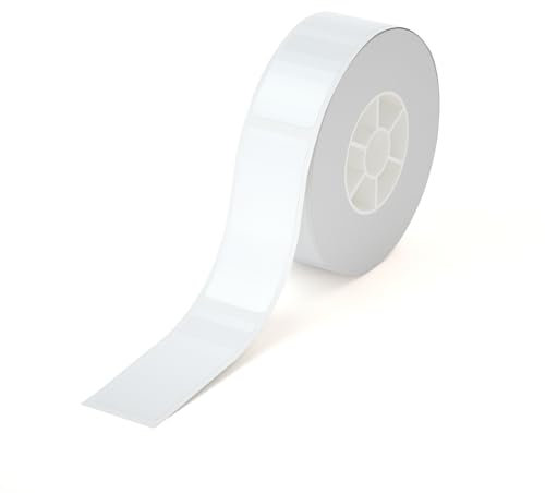 PRT Qutie Weiß Etiketten Selbstklebend - 12mm*30mm*210fotos Wasserdicht DIY Klebeetiketten, Kompatibel zum Qutie Etikettendrucker, Geeignet für Drucken Sie Barcode, Name, Datum, Preis
