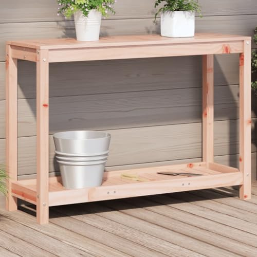 ShGaxin Pflanztisch und Regal Douglas 108 x 35 x 75 cm, Massivholz, Gewächshäuser, Gartenbank, Töpfe, Pflanztisch 832395