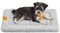 Feandrea Hundedecke, Haustier Decke, für Hunde, Katzen, 75 x 50 cm, M, maschinenwaschbar, trocknergeeignet, rutschfest, hellgrau PPB019G01
