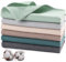 Jogoico Lot de 6 Torchons de Cuisine 100% Coton, Serviettes de Cuisine 65 x 45 cm, Torchon à Vaisselle Doux et Absorbants, Lavable en Machine, pour la Vaisselle, Les Déversements-Multicolore