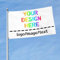 PRFELMG Individuelle Flaggen 2x3 Ft, gestalten Sie Ihr eigenes Foto/Logo/Text - Doppeldruck - Personalisierte Flagge für den Außenbereich, Dekobanner für Geburtstag und Geschäftsgeschenke