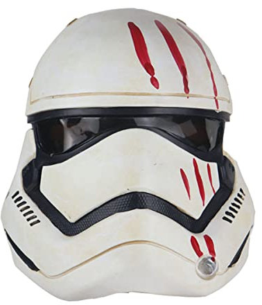 RONGYEDE-Storm White Soldier Stormtrooper Latex Cosplay Mask Helmet Halloween Cosplay Props Mask Horror Headwear for Halloween Carnival Costume Party Props