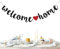 Willkommen Zuhause Banner, Zuhause Girlande für Familie Party Einzug Dekoration, Welcome Home für Freund Verwandte Baby(Schwarz)