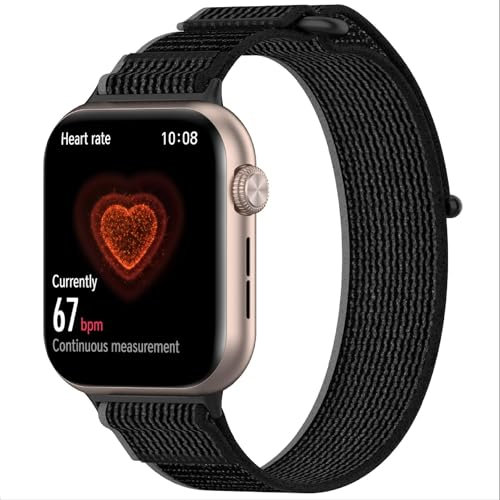 GIOPUEY Armband Kompatibel mit Honor Watch 5, Geflochtenes Nylon Armband [Unisex] elastisch Ersatzarmband - C