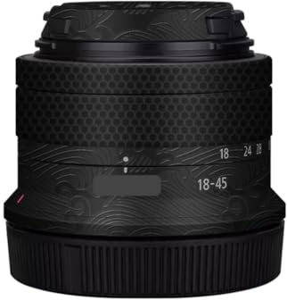 STM Film de protection autocollant pour objectif d'appareil photo Canon RF-S 18-45 mm F4.5-6.3 Noir