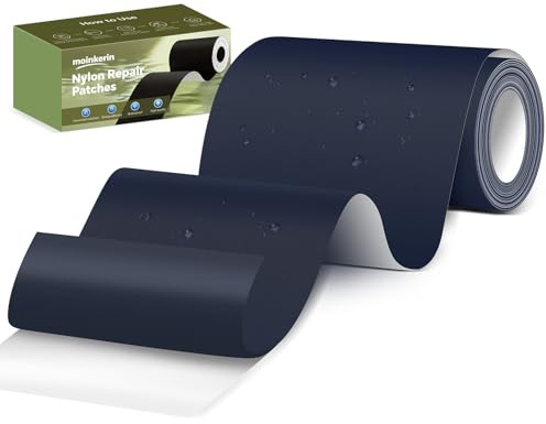 moinkerin Nylon Reparatur Patch 7.6 x 200cm Selbstklebend für Jacke & Zelt | Flexibel & zuschneidbar – für schnelle Reparaturen an Daunenjacken, Rucksäcken, Zelten, Schlafsäcken & Outdoor-Textilien