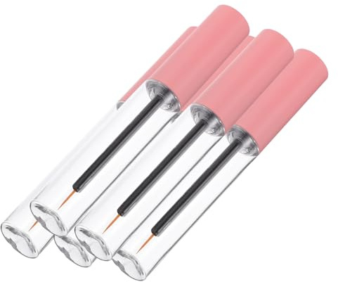 HAMPPLIES Leere Eyeliner Tuben 10 ml mit Kleinem Applikator Transparente Kunststofffläschchen für Selbstgemacht Make Up Kompakte Nachfüllbehälter für Unterwegs und Professionelle Anwendung