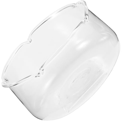 Hohopeti Vase Hydroponique en Verre Transparent Petit Format pour Culture de Lotus et Nénuphars, Pot de Fleurs Rond Décoratif pour Plantes D’intérieur, Jardinière Hydroponique Adaptée