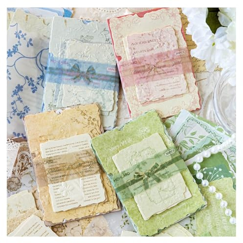 120 Blätter Scrapbooking Dekorpapier, Decoupage Papier Retro Hintergrundpapier Unterlagen und Verzierungen fürs Journaling Scrapbooking Fotoalbum Notizbuch DIY Kartenherstellung