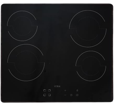 CDA 4 Zone 58cm Ceramic Hob - Black