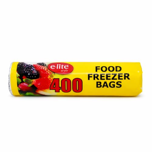 e-lite® Small Freezer Bags Roll 7 x 9 | Strong Leak Resistant Food Storage & Freezer Bags | Clear Plastic Kitchen Storage Bags for Meal Prep, Fridge & Freezer (3)