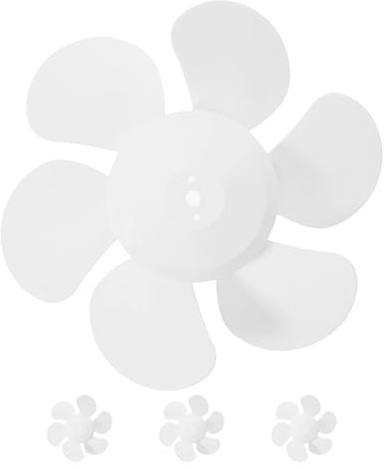 TOYANDONA 8 Inch Universal Exhaust Fan Replacement Blades 4pcs Set, Sturdy Plastic Fan Blades for Kitchen and Bathroom Ventilation, Quiet and Efficient Airflow Accessory