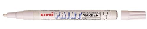 uni PX-21 Paint Marker Bullet Tip Fine Point Line Width 0.8-1.2mm White Ref 9001957 - Pack 12