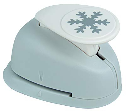 Rayher perforatrice fantaisie flocons de neige, 2,54cm ø (1), bleu, 69011000